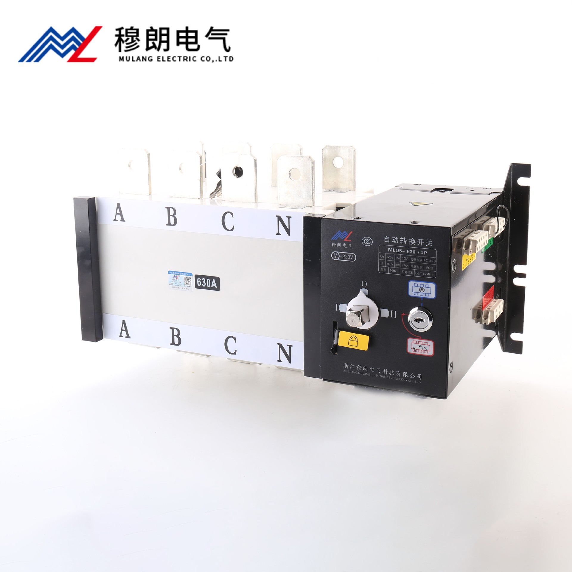 雙電(dian)源自動(dòng)轉換開關PC級  4P 630A 黑色款